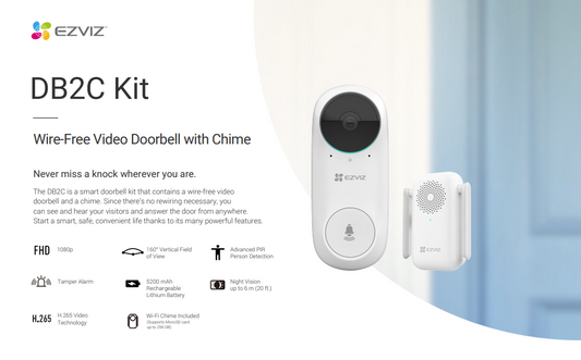 DB2C WIRELESS VIDEO DOOR BELL