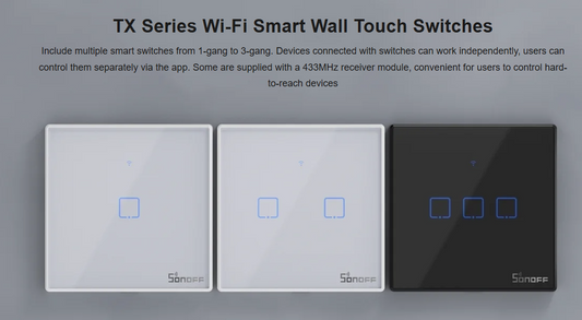 3 GANG SMART SWITCH SONOFF T0US