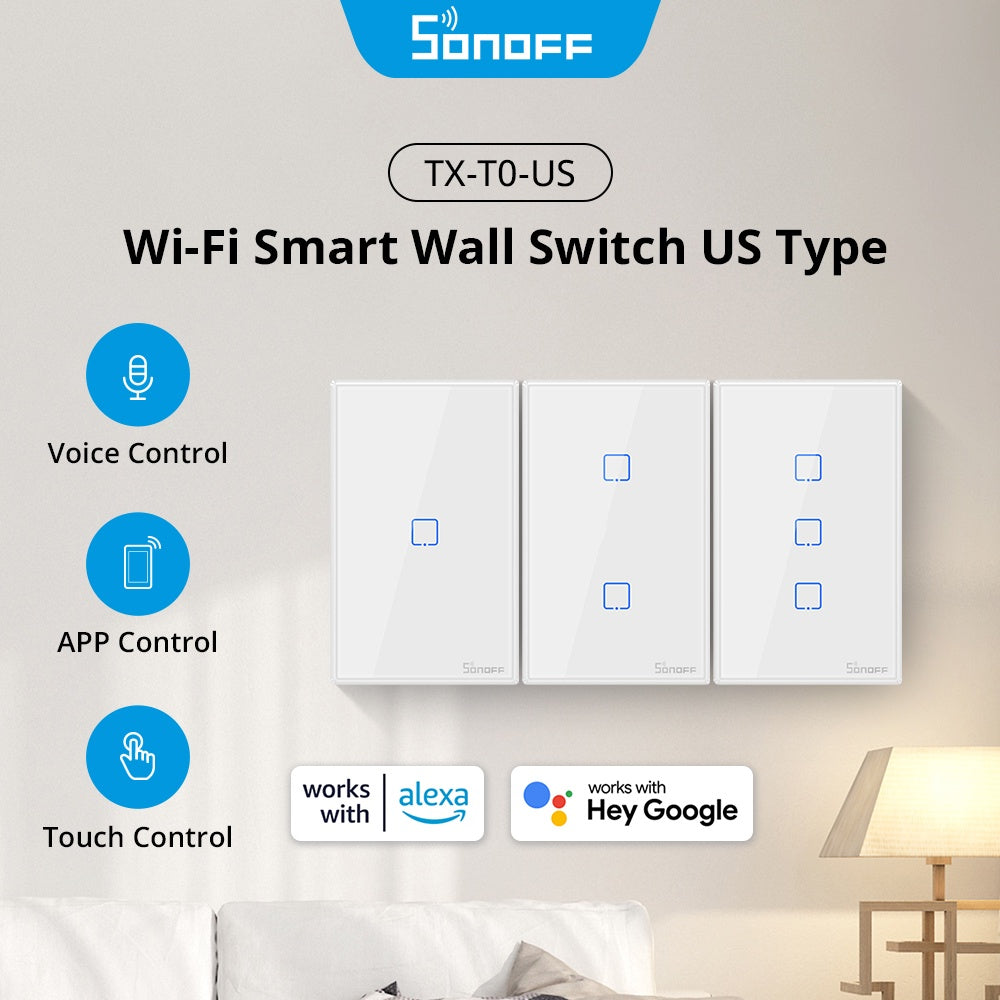 2 GANG SMART SWITCH SONOFF T0US